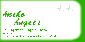 aniko angeli business card