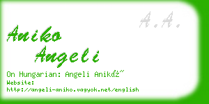 aniko angeli business card